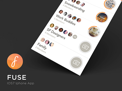 Fuse App app clean illustration iphone mobile photoshop simple ui ui designer ux