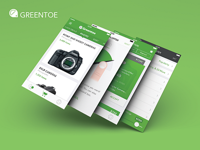 Greentoe IOS android illustrator ios photoshop san francisco ui ux visual design