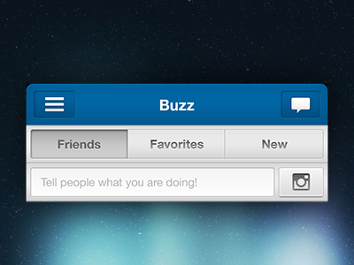 Buzz UI mobile design new feature ui