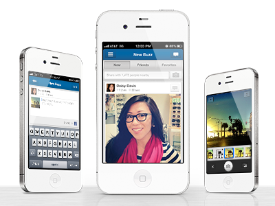 Buzz Final app design iphone design mobile design ui ux