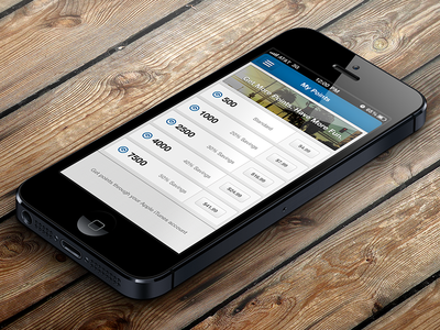 Points Screen iphone mobile design skout ui ux