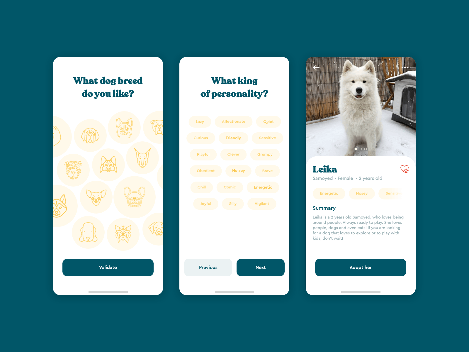 Dog app - Concept