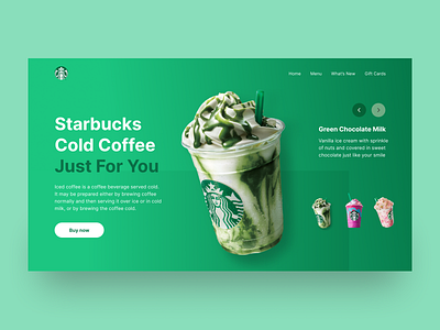 Starbucks UI graphic design ui