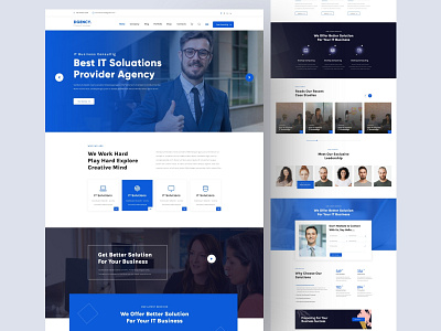 DGENCY Digital Agency landing page landing page ui web design