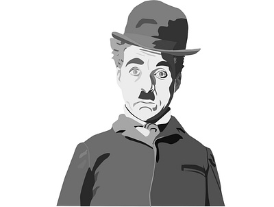 Charlie Chaplin illustration vector