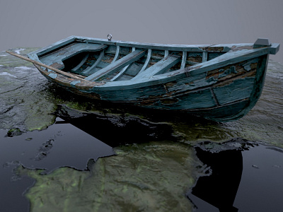 3d design - boat 3d 3dsmax design