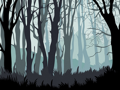 Forest Silhouette illustration silhouette vector