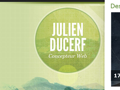 Julien Ducerf - Webdesign Blog Background background green texture