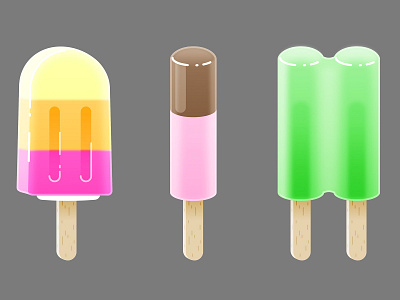 Ice lollies ice cream ice lollies illustration vector graphics