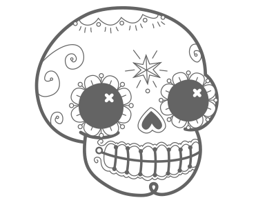 Sugarskull sugar skull vector graphics