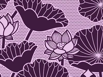 Lotus flowers lotus blossom print summer vector graphics