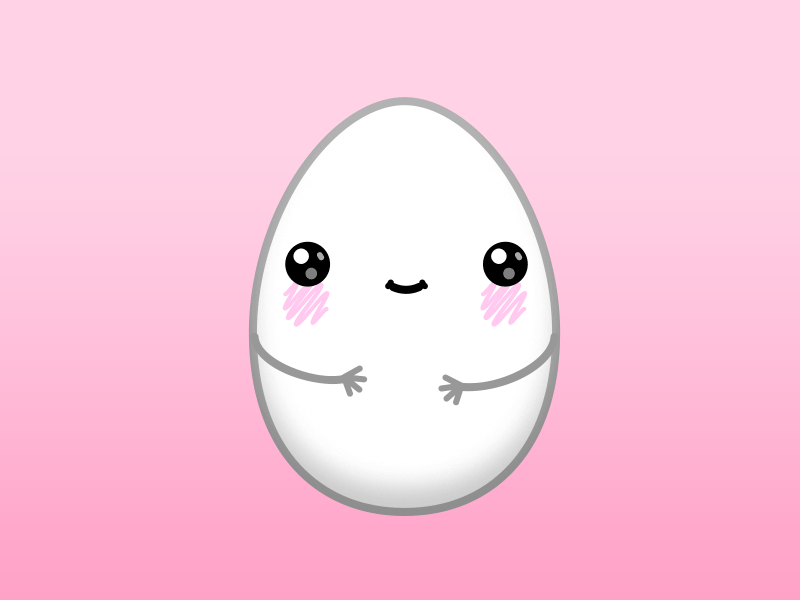 Yaaaaaaay! animation cute egg vector graphics