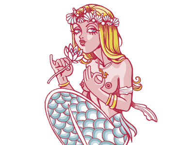 Mermaid illustration mermaid