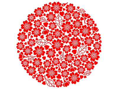 Sakura cherry blossoms design pattern sakura vector graphics