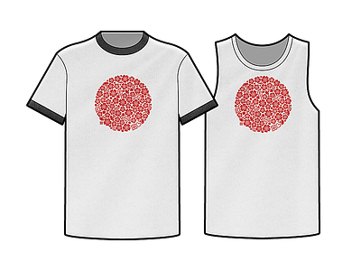 Japan♥︎ T-shirt clothes print sakura tank top vector graphics