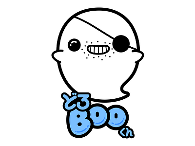 doroBOO kun character ghost illustration robber vector graphics