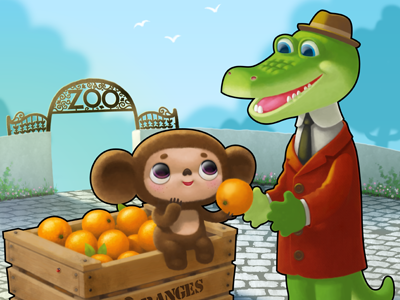 Tribute to Cheburashka cheburashka illustration