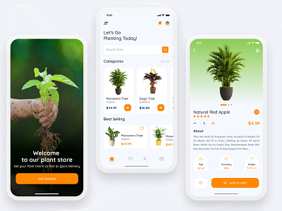 Plant shop Apps Design💕