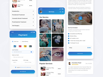 Medical Care Mobile App Design app ui clinic consultations dental doctor doctor appointment ecommerce finance health healthcare home medical app medicine mobile design mobile ui patient app payment payment ui uiux