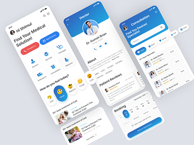 Doctors Consultation apps! android app app clean dental app doctor app doctor app ui doctors ecommerce figma finance hospital app illustration ios app iphone medical app mobile app online app online booking online consultation uiux