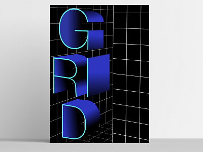 GRID for Blank Poster 3d abstract adobe adobe illustrator agency artwork branding design exit graphic design grid illustrator lettering minimal poster poster design type typography vector wallpaper