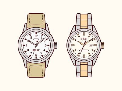 Men's Watches Illustration