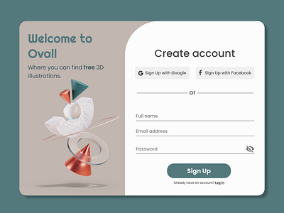 Daily UI 001 - Sign Up Page