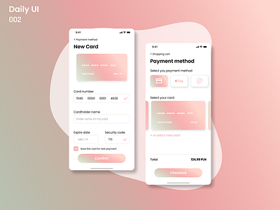 Daily UI 002 - Credit card checkout
