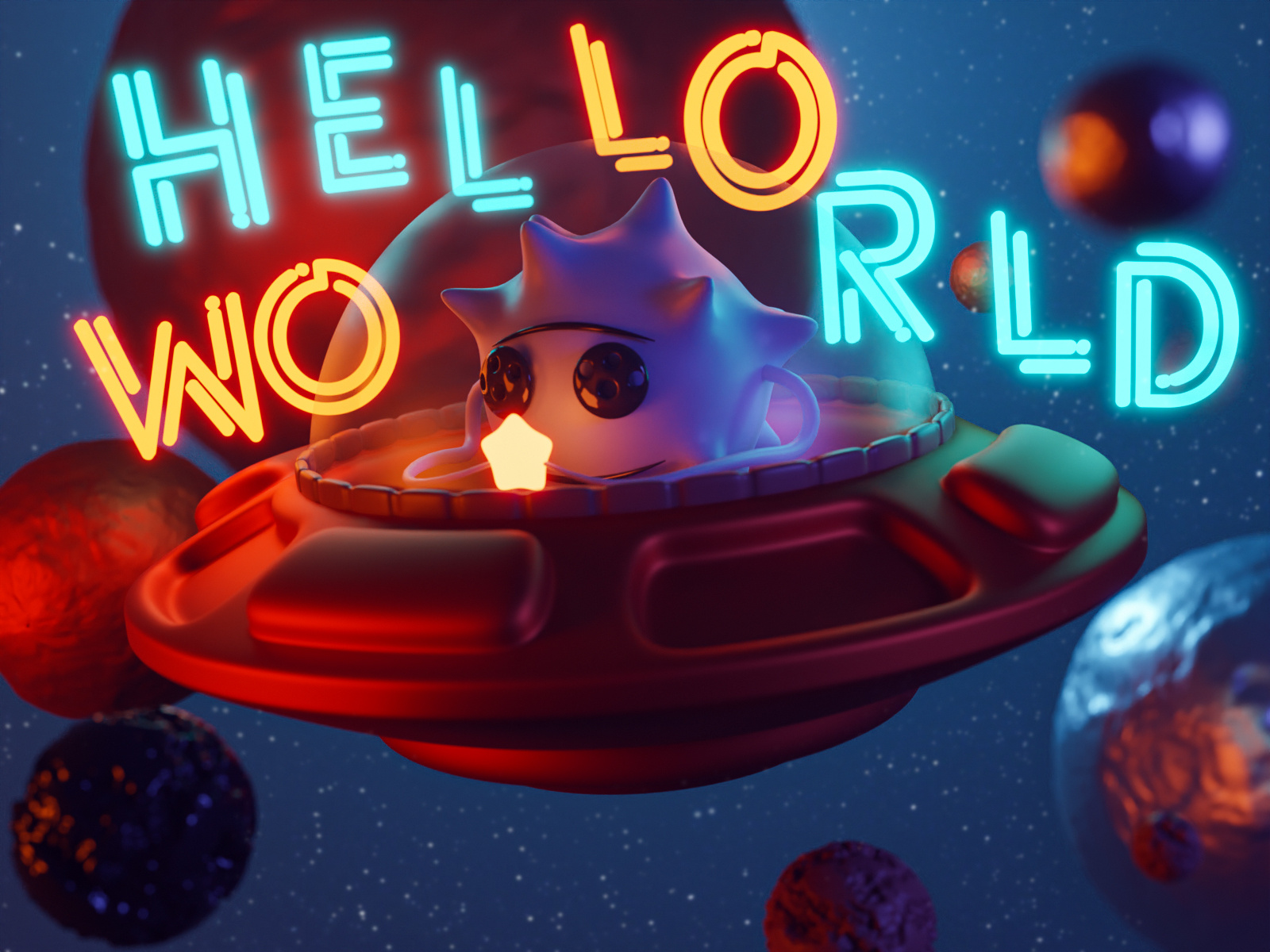 Hello World by CG Plane on Dribbble