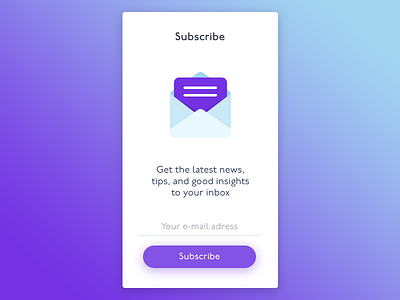 E-mail Subscribe button clean e mail envelope flat gradient icon subscribe