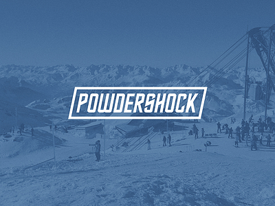 P*wderShock Concept branding design icon logo