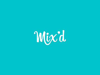 M*x'd Logo branding design icon logo
