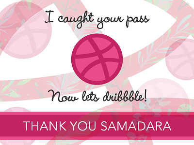 Thank you Samadara Ginige! debut invite monday new pink sharing