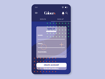 UI/UX App Design | Colours Design