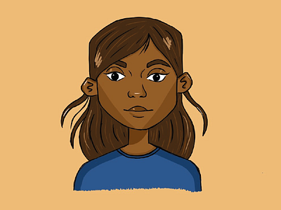 Face Illustration - profile view