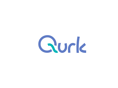 Custom type logo design | Qurk