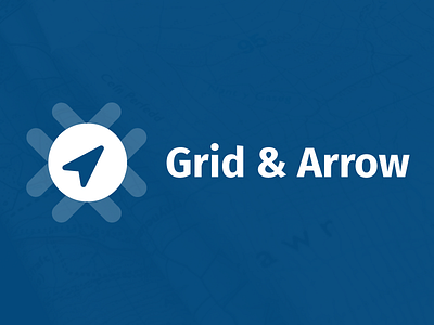 Grid & Arrow Logo fira sans logo