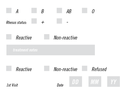 Paper as an Interface form healthcare print trade gothic