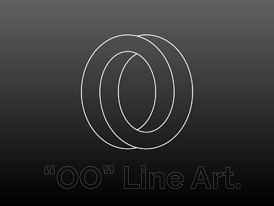 Line Art Logo Design, Typography logo design "OO" graphic design line art logo logo design typography