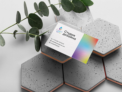 Business card business card design gradient graphic design