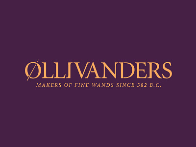 Ollivanders harry potter logo ollivanders type wand wands