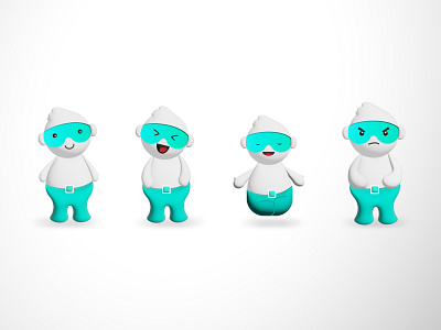 Character's Moods 3d app branding design graphic design illustration mobile ui ux vector website