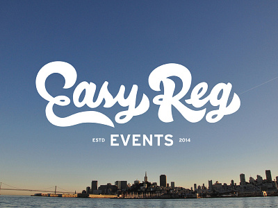 EasyReg Logo brand business fair trade hand type identity lettering logo mark script typography web site