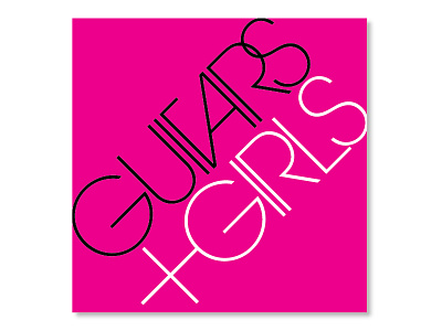 Guitars and Girls album art album cover avant garde cover art girls guitars music playlist square typography