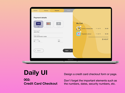 Daily UI - 002 Credit card checkout