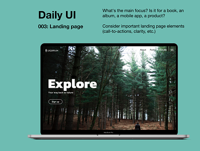 Daily UI - 003 Landing page daily 100 challenge daily ui 003 dailyui dailyuichallenge design figma ui uidesign ux uxdesign