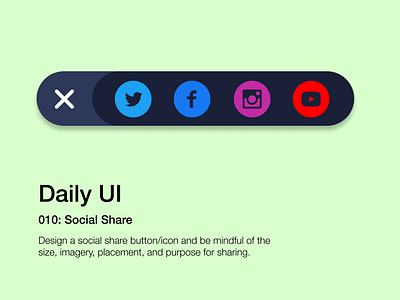 Daily UI - 010 Social share sheet