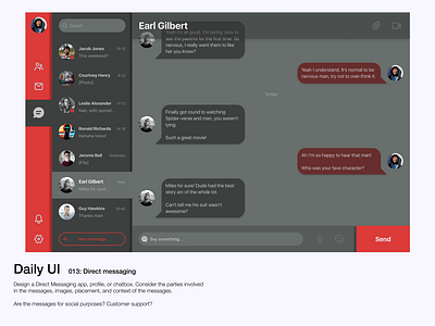 Daily UI - 013 Direct messaging