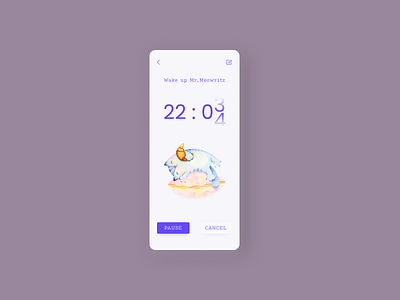 Countdown Timer care of a pet cat countdown timer dailyui design timer ui ux