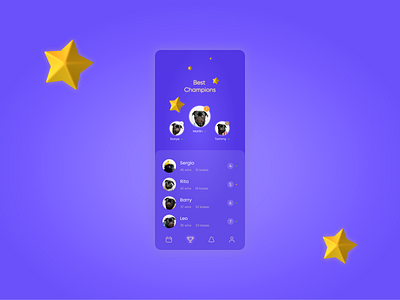 Leaderboard dailyui game leaderboard pug stars ui ux win winners